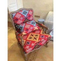 미국 거실 패브릭 가죽 앤틱 소파 유럽 침실 의자 프랑스 클래식 쇼파 1인용, . + AG.붉은색