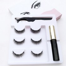 자석속눈썹 셀프 연장세트 반영구 마그네틱속눈썹 NO접착제, 내추럴 3쌍 (대략9mm)