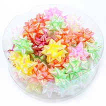 나모몰 별꽃 금사꽃 레인보우꽃 스타보우 포장리본, 06.레인보우꽃(대), 1세트