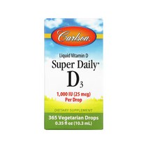 Carlson Labs 칼슨 비타민 D3 1 000IU 10.3ml Super Daily D3 Liquid Vitamin D No Artifical Preservatives
