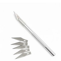 목공 우드 카빙 조각 끌 정 서각칼 7pcs 나무 Kn-ife 펜 핸드 커터 치즐 휴대 전화, [01] Aluminum Alloy