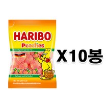 하리보 피치100gX10봉/하리보젤리/수입젤리/복숭아젤리