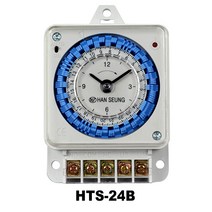 오브제토 화성 한승계기 24시간 타이머 HTS-24B 접점출력형 DC24V 교류 밧데리 캠핑용 야외용
