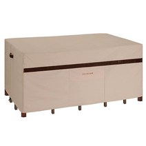 정사각형 파티오 테이블 커버 길이 233.8cm(92인치) x 너비 233.3cm(92인치) 높이 81.3cm(32인치) 방수 600D 다이닝 421440, Rectangle - 127'L x 84'W x 3