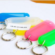 컬러 키홀더 혼합 25X62MM 5P 사물함 열쇠 고리 넘버링 귀여운열쇠고리 가방장식 남자키링