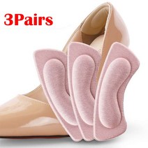 스포츠 신발에 대 한 6pcs 깔창 패치 뒤꿈치 패드 조정 가능한 크기 내마모성 발 쿠션 삽입 보호대 뒷면 스티커, 한개옵션1, 09 pink 3pairs