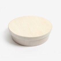 더팩컴퍼니 나무도시락 우드도시락 원형(대) 50개 200개, 1박스
