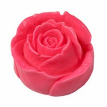캔들씨 원형 로즈 몰드(85g) 천연비누 수제비누 DIY 석고방향제 장미꽃 실리콘몰드
