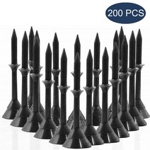 안티프래질 훈련 도구 골프 티 플라스틱 드라이버 3 100/200 인치 83mm 골퍼 연습 볼 홀더 액세서리 1/4 개 드롭, 05 Black 200Pcs