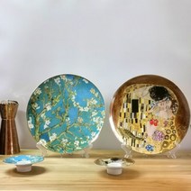 명화접시 플레이트 레스토랑 앤틱 벽장식 그릇 트레이 명화 명화접시 선물 식당 파스타, 01