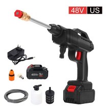 스팀청소기 고온 고압 살균 청소 가정 자동차 무선 고압 세차 건, 04 48V-1B-US