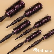 [빗나라 정품] 열판 돈모브러쉬 열전도율 UP 롤빗 헤어 볼륨 브러쉬 6종, 1호 가시롤브러쉬(지름 3cm)