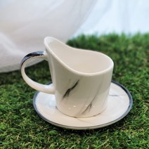 윙스세라믹 대리석 도자기 종이컵 홀더, 홀더+받침