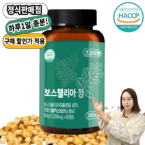 보스웰리아 관절연골엔 100% 인도산 추출 고함량, 60정, 5개