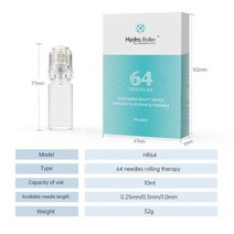 리머 Hydra 마이크로 니들 티타늄 팁 더마 스킨 케어 안티 에이징 화이트닝 보틀 스탬프, X-1.5mm+Roller 64 pin