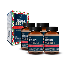 웰리즈 링곤베리 퓨레 프리미엄정 500mg X 60정, 4개(8개월분) 240정