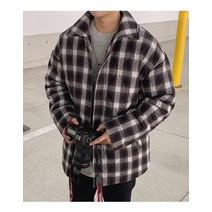 스나이퍼샵 체크 퀼팅 셔츠패딩