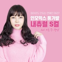 가발닷컴 인모믹스 자연스러운 통가발 내츄럴 S컬 웨이브가발 여자전체가발, 1개, 내츄럴브라운