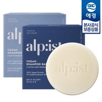 알피스트 비건 샴푸바 100g x1개, 코튼머스크향 샴푸바 100g x1개