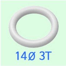 무독성실리콘고무링 3T/14mm/10pcs 고무바킹 hma-446