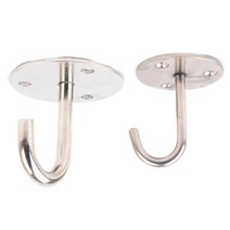 [FreeManner] 천장 벽 고정식 시틸 J자 고리 후크 / 모빌 안내판 모기장 조명 바지 치마 모자 목도리 옷걸이 악세사리 벽면고정후크, 대형