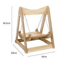 강아지방음부스 길고양이집 원목강아지집해먹 침대 애완 동물 나무 셰이커 고양이 용품 작은 더블 레이어, 03 3