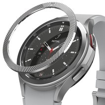 갤럭시워치4 클래식 베젤링 42mm 46mm 링케 베젤 스타일링 케이스, GW4C-46-40(유광 실버 널링조각)