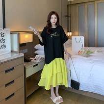 미쓰홍 봄 여름 가을 홈웨어 빅사이즈 반팔 원피스 실내복 모음