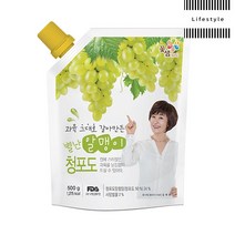 청포도에이드시럽 청포도 베이스 농축액 원액 500g 알맹이 홈카페 카페재료, 단품