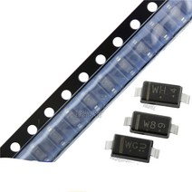 전자부품 SOD-100 SMD 제너 다이오드 BZT52C4V7/5V1/123/5.6/6.2/6.8/7.5/12V BZT52C5V1 8.2피스, 12 BZT52C4V3  W6
