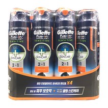 질레트 퓨전 프로글라이드 센서티브 면도젤 4개입 코스트코 크림 거품 쉐이빙 폼