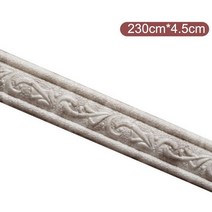 아이방 집꾸미기 포인트 3D 벽 라인 스커트 테두리 자체 접착 방수 베이스 보드 벽지 거실 홈 데코레이션용 스티커, [01] 230CM, [02] grey