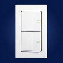 일신 와이드 스위치 2구 (야광 벽스위치 거실 전원 전, 16A 250V