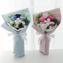 비누꽃다발 연인 가족 생일 커플 선물 화이트데이, 주문확인후 3일후 발송 (대량주문은 5일)_핑크_감사