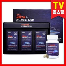 TV홈쇼핑 BNS 상어연골 콘드로이친 1200, 1세트(3통), 60정, 3개