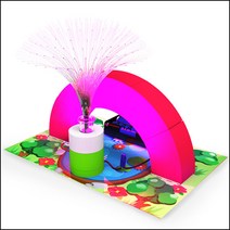 아치교로 켜는 LED 광섬유분수, 1