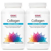 2개 지엔씨 우먼스 콜라겐 우먼 여성 비타민C 히알루론산 180 캡렛, 180정, 2병