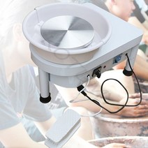 전기물레 도자기 휠 세라믹 성형 기계 350W 가정용 전기 DIY 점토 조각 도구 발 페달 포함, 한개옵션0