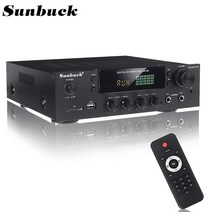 AV리시버 올인원앰프 미니앰프 sunbuck 2000w 홈 시어터 앰프 hifi 블루투스 전력 증폭기 스테레오 오디오 가라오케 fm 수신기 usb sd 2 mic input, 협력사, 영국 플러그