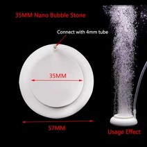 수경재배기 물고기 탱크 수족관 공기 돌 산소 에어레이터 35/50/80mm 증가 공기 방울 연못 펌프 수경 산, 04 35mm