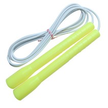 제이에프로프(JFROPE) 스피드 줄넘기 19.7cm 기본형, 노란색+흰색, 세로형