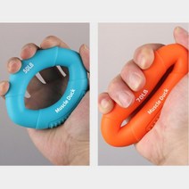 노인 여성 손운동 재활 실리콘 도넛 악력기 악력계, (도넛형)블루50LB