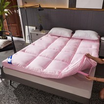 호텔침구 구스이불 거위털침구 침구세트 기숙사 구스패드 5성급 가정용 요커버 토퍼커버, 1.5x1.9m 침대전용 사이즈, 도톰 10cm 슈퍼소프트-호텔쿠션-파우더