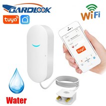 누수 감지기 센서 리크 디텍터 무선 와이파이 스마트 보안 시스템 오버플로 보호 앰프 독립 누출 소리 경보, 와이파이 누수