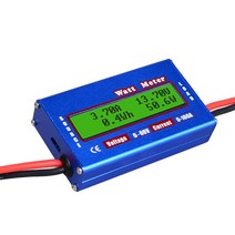 파워미터 고정밀 디지털 LCD 전력계 전력계 DC 60V 100A /150A 와트 미터 검사기 균형 전압 분석기 RC 도, 한개옵션0