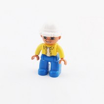요고요 듀플로 호환 동물 사람 공룡 피규어, C.사람-40. 흰 모자 아저씨