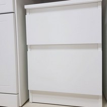 이케아 35x49cm KULLEN 쿨렌 서랍장 침대 협탁 2단 수납장 화이트 블랙브라운 703.557.28 / 303.557.06, 화이트 703.557.28, 이케아기본포장