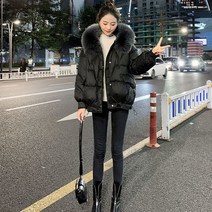 역시즌 키작녀 패딩 이월 퀄팅 겨울 경량 과잠바 초 브랜드 뽀글이 유광 무스탕 과잠바 아우터 깔깔이 봄