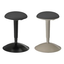 이케아 NILSERIK 닐세리크 스탠딩 서포트높이조절의자스툴, 블랙+비슬레다크그레이_704.918.96