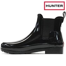 헌터 레인부츠 여성 여자 Hunter Refined 첼시 Gloss